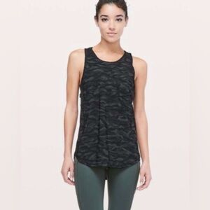 lululemon athletica Sculpt Tank Black Camo Top Size Medium